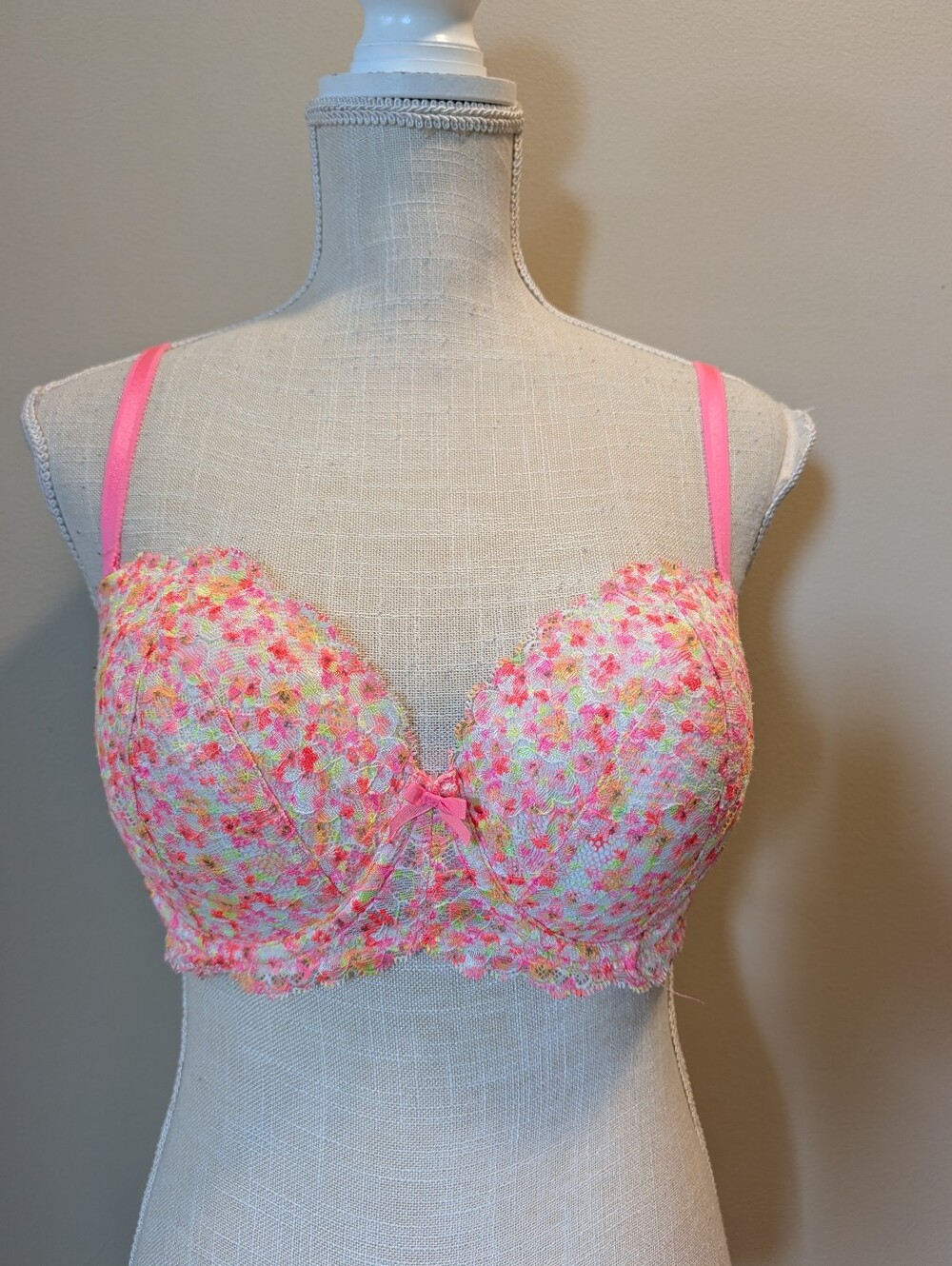 🥰 Vintage Victoria's Secret Dream Angels (2014) Multiway Floral Push Up, 34DD